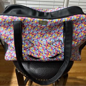 Vibrant Betsey Johnson Multicolor Polka Dot Travel Bag! Best Offer Accepted!❤️🥳